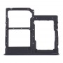 SIM-Karten-Behälter + SIM-Karten-Behälter + Micro-SD-Karten-Behälter für Samsung Galaxy A41 / A415 (Schwarz)