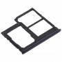 SIM karta Tray + SIM karta zásobník + Micro SD Card Tray pro Samsung Galaxy A41 / A415 (Black)