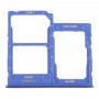 SIM-карти лоток + SIM-карти лоток + Micro SD-карти лоток для Samsung Galaxy A41 / A415 (синій)