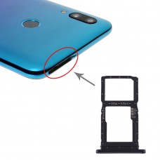 La bandeja de tarjeta SIM bandeja de tarjeta SIM + / bandeja de tarjeta Micro SD para Huawei P inteligente Pro 2019 (Negro)