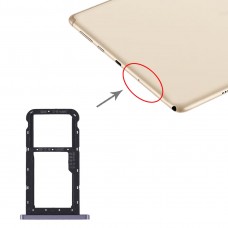 SIM Card Tray + Micro SD ბარათის უჯრა Huawei MediaPad M6 10.8 (შავი) 
