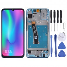 LCD Screen and Digitizer Full Assembly with Frame for Huawei Honor 10 Lite (Blue)