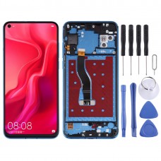 LCD Screen and Digitizer Full Assembly with Frame for Huawei Nova 4 (Blue)