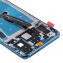 LCD-Bildschirm und Digitizer Vollversammlung mit Rahmen für Huawei P30 Lite (RAM 4G / Standard Version) (blau)