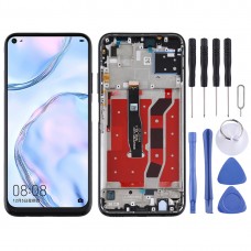 LCD Screen and Digitizer Full Assembly with Frame for Huawei Nova 6 SE (Black)