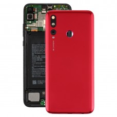 Huawei社Pスマート+ 2019（赤）用のカメラレンズカバーとオリジナルバッテリー裏表紙