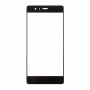 Para la pantalla del Huawei P9 Frente lente de cristal externa (Negro)