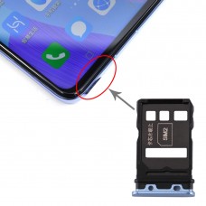 SIM Card מגש + כרטיס SIM מגש עבור Huawei נובה 6 (כחול) 