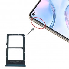 Slot per scheda SIM + NM vassoio di carta per Huawei nova 6 SE (blu)