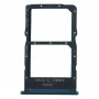 Bandeja de tarjeta SIM + NM bandeja de tarjeta para Huawei nova 6 SE (azul)