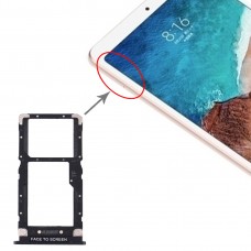 SIM-kort fack + Micro SD-kort fack för Xiaomi Mi Pad 4 (Svart)