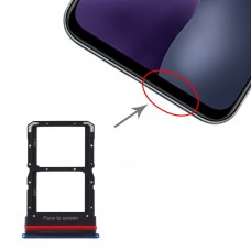 Carte SIM Bac + carte SIM Plateau pour Xiaomi Mi 10 Lite 5G (Bleu)