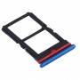 Slot per scheda SIM + SIM vassoio di carta per Xiaomi Mi 10 Lite 5G (blu)