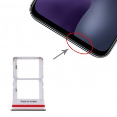 SIM-карти лоток + SIM-карти лоток для Xiaomi Mi 10 Lite 5G (срібло)