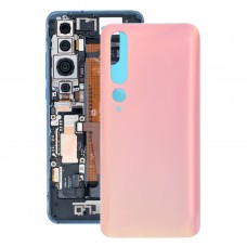 Glass Material Battery Back Cover för Xiaomi Mi 10 Pro 5G / Mi 10 5G (Pink)