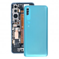 Materiale di vetro batteria Cover posteriore per Xiaomi Mi 10 Pro 5G / Mi 10 5G (blu)
