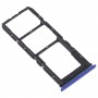 SIM karta Tray + SIM karta zásobník + Micro SD Card Tray pro vivo Y5s (modrá)