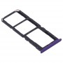 SIM karta Tray + SIM karta zásobník + Micro SD Card Tray pro OPPO Realme 5 Pro / Q (fialová)