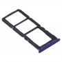 SIM-kort facket + SIM-kort fack + Micro SD Kort fack för OPPO Realme 5 Pro / Q (Lila)