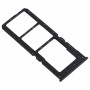 SIM Card Bac + Tray Carte SIM + Micro SD pour carte Tray OPPO A11x (Noir)