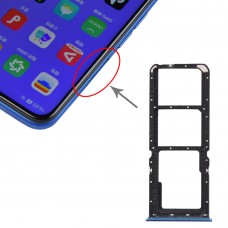 La bandeja de tarjeta SIM bandeja de tarjeta SIM + + Micro bandeja de tarjeta SD para OPPO A11x (azul)