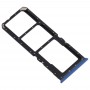 SIM Card Tray + SIM Card Tray + Micro SD Card Tray for OPPO A11x(Blue)