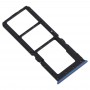 SIM karta Tray + SIM karta zásobník + Micro SD Card Tray pro OPPO A11x (modrá)