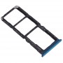 SIM kártya tálca + SIM-kártya tálca + Micro SD kártya Tray Realme X2 (kék)