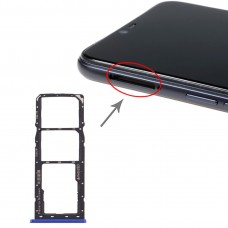 SIM kártya tálca + SIM-kártya tálca + Micro SD kártya Tray Realme 2 (kék)