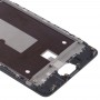 Frente Vivienda LCD marco del bisel Placa para OnePlus 3 (Negro)