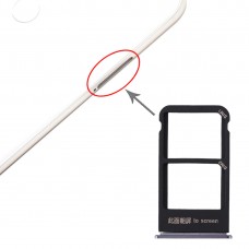 SIM ბარათის Tray + SIM ბარათის უჯრა Meizu X8 (Black)