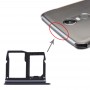 La bandeja de tarjeta SD nano tarjeta SIM bandeja + Micro para LG Stylo 5 / Q720 LM-Q720MS LM-Q720TSW Q720CS (Negro)