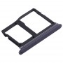 Nano SIM Card Tray + Micro SD Card Tray for LG სტილო 5 / Q720 LM-Q720MS LM-Q720TSW Q720CS (Black)