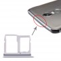 Nano SIM Card Tray + Micro SD Card Tray for LG Stylo 5 / Q720 LM-Q720MS LM-Q720TSW Q720CS (Silver)
