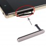 SIM-Karte Cap + Micro SD-Karte Staubdichtes-Block für Sony Xperia Z5 Prämie (Silber)