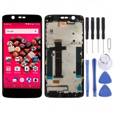 LCD Screen and Digitizer Full Assembly with Frame for ZTE Axon 7 Mini / B2017 / B2017G(Black) 