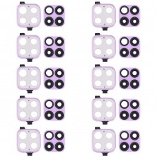 10 PCS კამერა ობიექტივი Cover for Huawei Nova 6 SE (Purple)