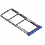 SIM-Karten-Behälter + SIM-Karten-Behälter + Micro-SD-Karten-Behälter für Xiaomi Redmi Hinweis 8T / Redmi Anmerkung 8 (blau)