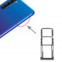 SIM-korttipaikka + SIM-korttipaikka + Micro SD Card kasetti eri Xiaomi redmi Huomautus 8T / redmi Huomautus 8 (hopea)
