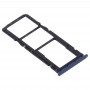 SIMカードトレイ小米科技Redmi 10Xのための+ SIMカードトレイ+マイクロSDカードトレイ（ブルー）