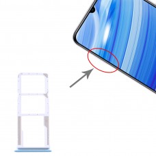 SIM vassoio di carta + vassoio di carta di SIM + Micro vassoio di carta di deviazione standard per Xiaomi redmi 10X (bianco)