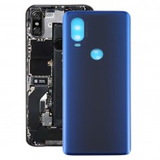 Battery Back Cover for Motorola Moto One Vision(Blue)