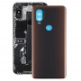 Battery Back Cover for Motorola Moto One Vision(Brown)
