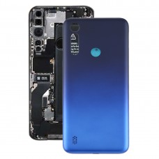 Акумулятор Задня кришка для Motorola Moto G8 Потужність Lite (темно-синій)