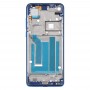 Front Housing LCD Frame Bezel Plate for Motorola Moto One Vision(Blue)