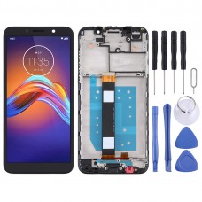 LCD Screen and Digitizer Full Assembly With Frame for Motorola Moto E6 Play (Black) 