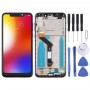 LCD Screen and Digitizer Full Assembly With Frame for Motorola Moto One (P30 Play) (Black)