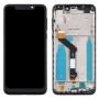 LCD Screen and Digitizer Full Assembly With Frame for Motorola Moto One (P30 Play) (Black)