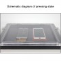 TBK-408A 15 pouces LCD automatique plastifier téléphone portable machine transparent couverture et autoclaves Remover Bubble