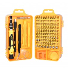 115 in 1 Precision Screw Driver Mobile Phone Computer Disassembly Maintenance Tool Set(Yellow) 